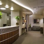 reception bar in modern medical center