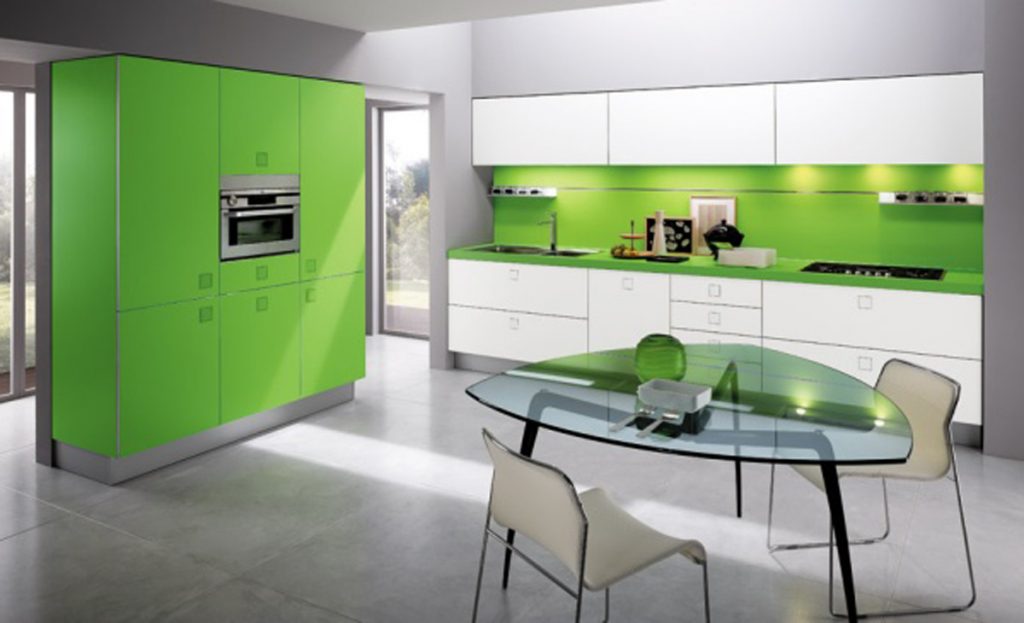 green-kitchen-design-modern