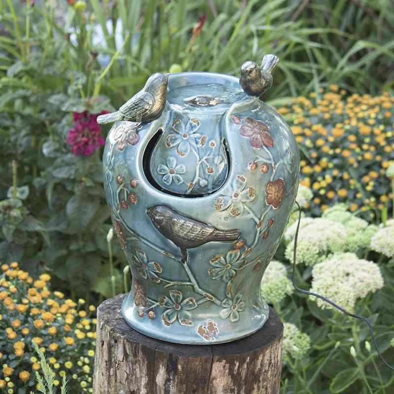 Ceramic Water Fountain with birds