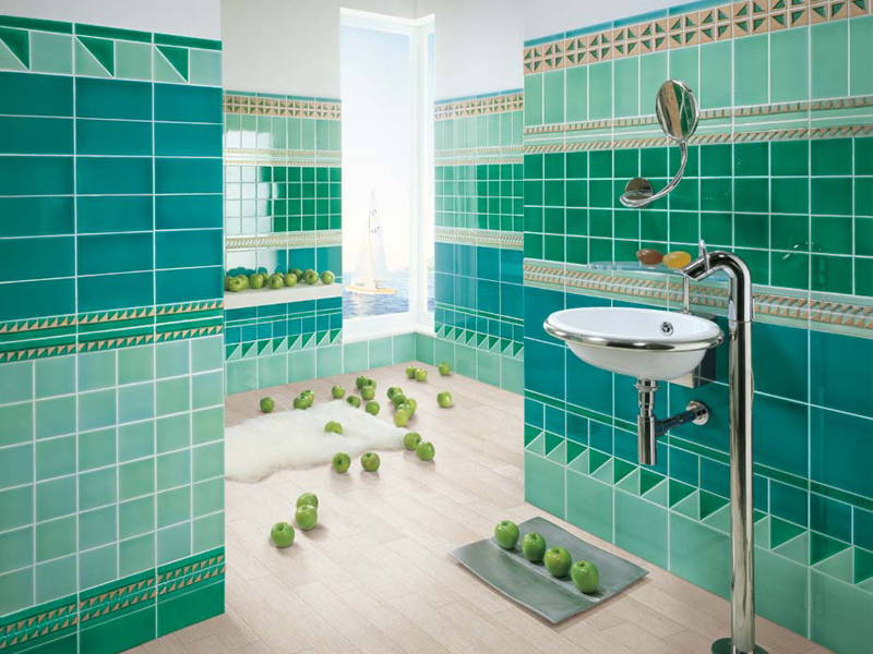 Tiled Bath and Tiled Shower